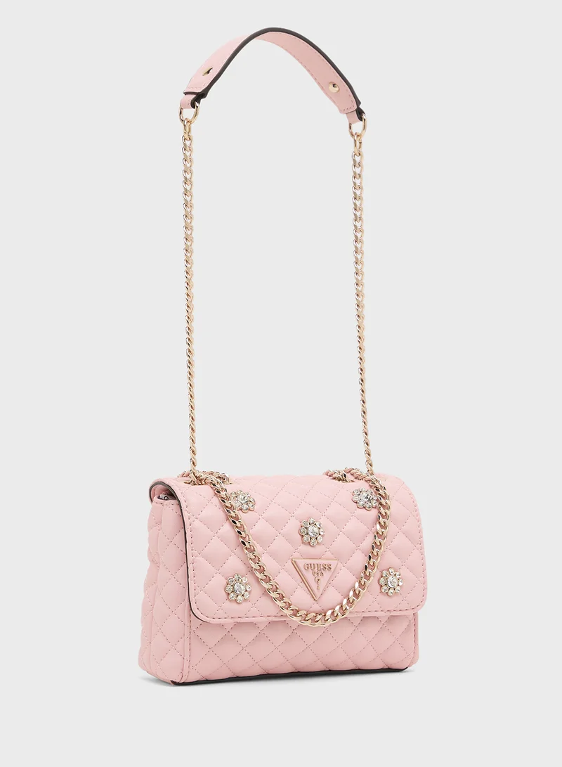 GUESS  Everlee Mini Convertible Crossbody Flap for Women | Best Price UAE