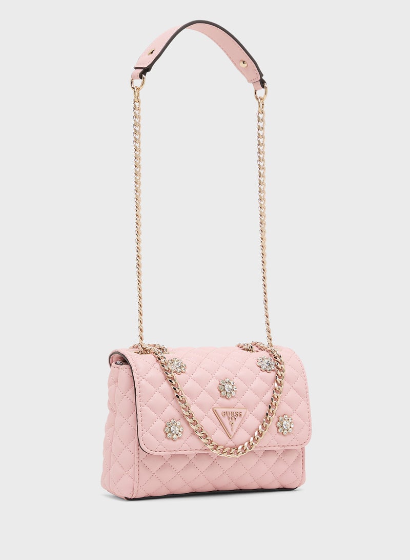 GUESS Everlee Mini Convertible Crossbody Flap  - Image 3