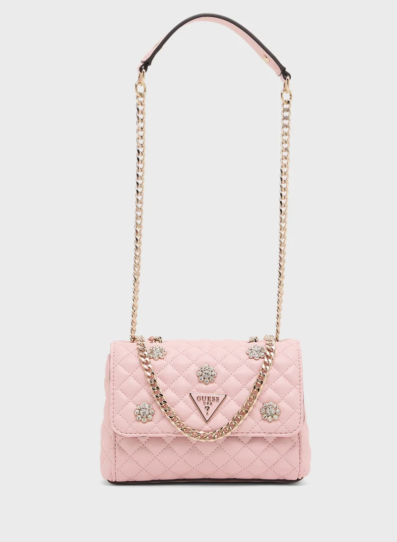 GUESS EVERLEE MINI CNVRTBLE XBDY FLP