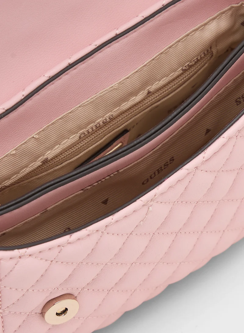 GUESS  Everlee Mini Convertible Crossbody Flap for Women | Best Price UAE