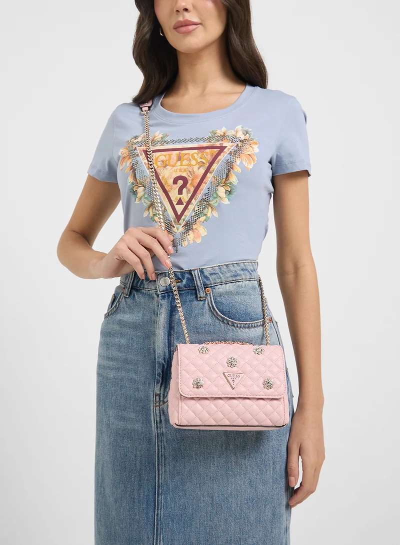 GUESS  Everlee Mini Convertible Crossbody Flap for Women | Best Price UAE
