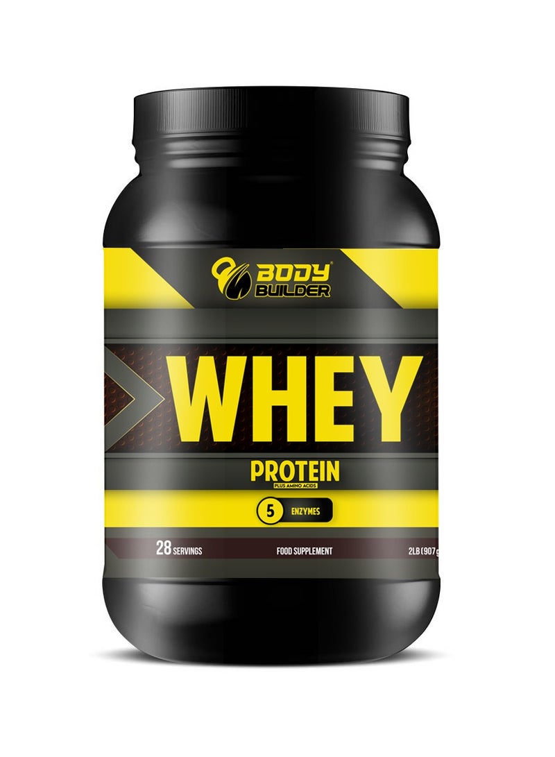 Body Builder 100% Whey Protein Support Muscle Growth and Repair, Fast Absorption Caramel Latte 2 Lbs - Image 1