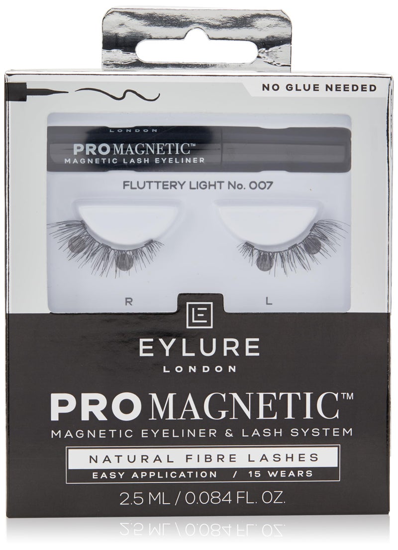 Eylure PROMAGNETIC Eyeliner & Lash Kit, No 007 Natural Fiber Eyelashes, Black - Image 1