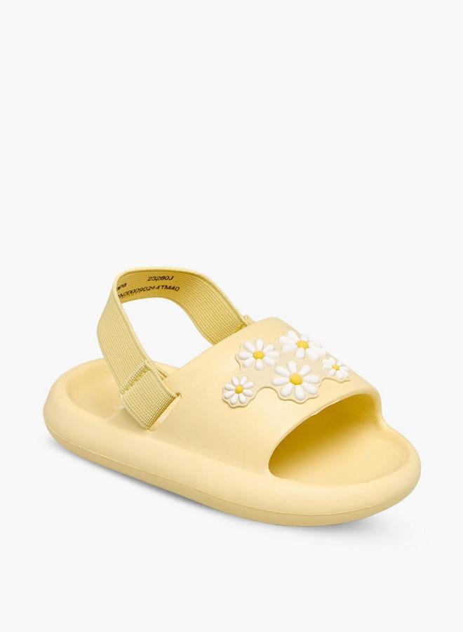 Aqua Girls Floral Applique Clogs - Image 2