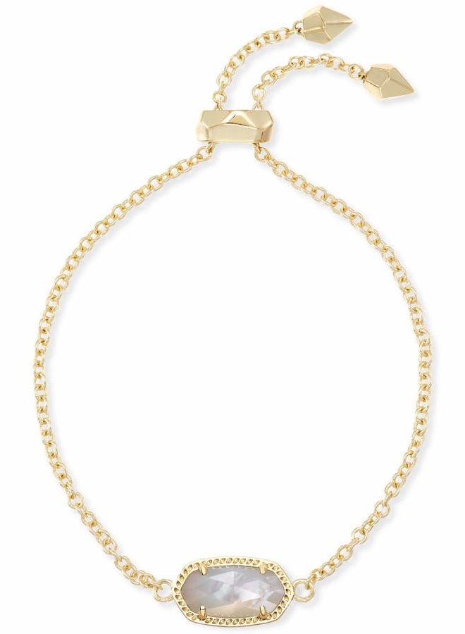 Kendra Scott Elaina Link Chain Bracelet for Women, Dainty Fashion Jewelry, 14k Gold-Plated, Ivory Mother of Pearl, 8 inch, Brass Metal Mother Of Pearl - Image 1