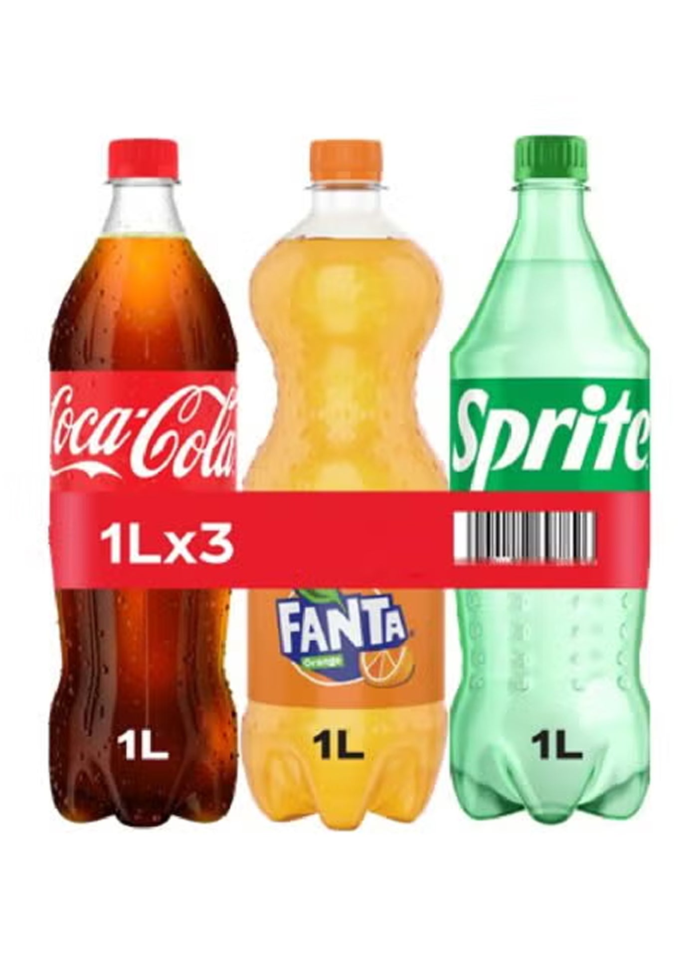 Coca-Cola Cola, Sprite, Fanta Assorted Pack Carbonated Soft Drink