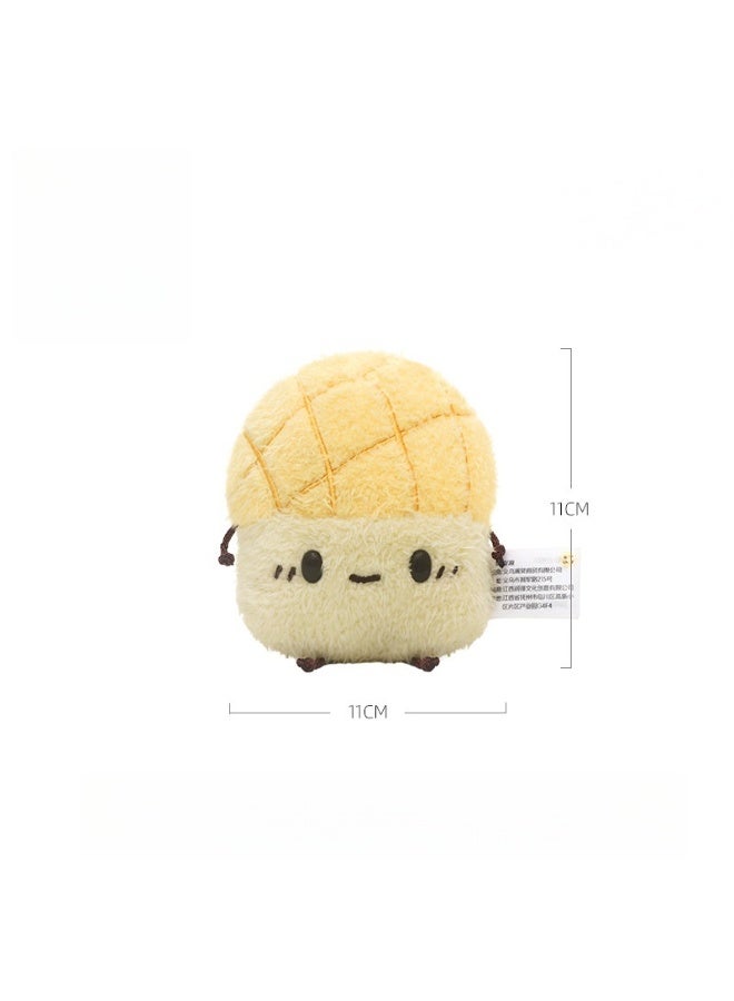 Jooki Pineapple Bun PP Cotton Plush Toy Cute Sleeping Pillow, Short Plush, 11cm - Image 3