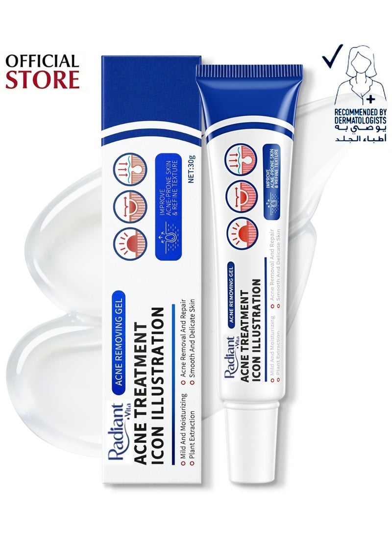 Radiant Acne Treatment Cream Anti Acne Gel Moisturizing For Oily And Acne Prone Skin - Image 1
