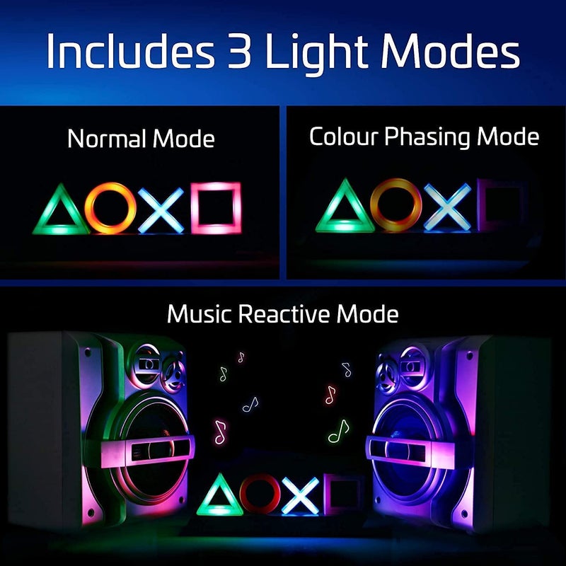 N.C Neon Signs for Playstation Light Icon Gaming, Neon Signs for Bedroom Wall Decor, USB Powered Switch LED Neon Lights for PS5 Game Room, Living Room, Man Cave, Teen, Gamer Room Decor Aesthetic - Image 2
