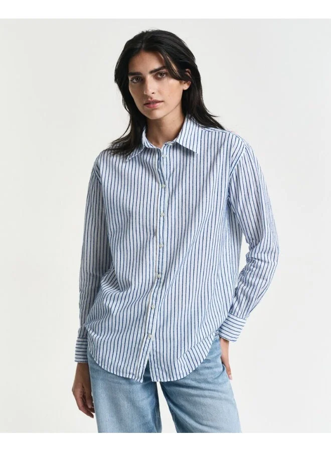 GANT Relaxed Fit Striped Textured Shirt
