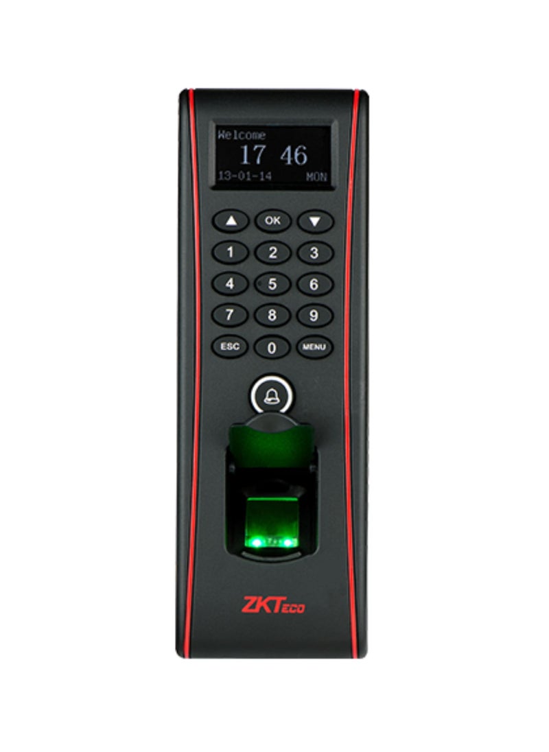 ZKTeco - ZKTeco TF1700 Fingerprint Access Control & Attendance Device – IP65 Waterproof Electronic Door Lock - Image 1