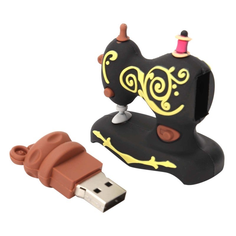 Photo Stick: Cartoon Sewing Machine Design, Plug Play, Large Storage - Portable Data Storage USB Drive for Home Office, Gift Giving - Image 1