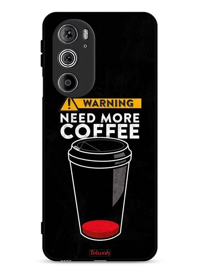 Tolwak Motorola Edge 30 Pro Protective Case Cover Need More Coffee - Image 1