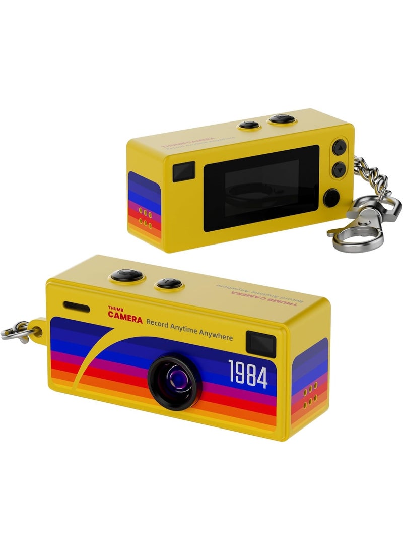 Makrystorm Portable Camera, 1080P HD Video Recorder, Micro Thumb Camera with 150 Minute Battery Life, Vlogging Camcorder for Kids Students Travel Vlog Night Shots (128G) - Image 1