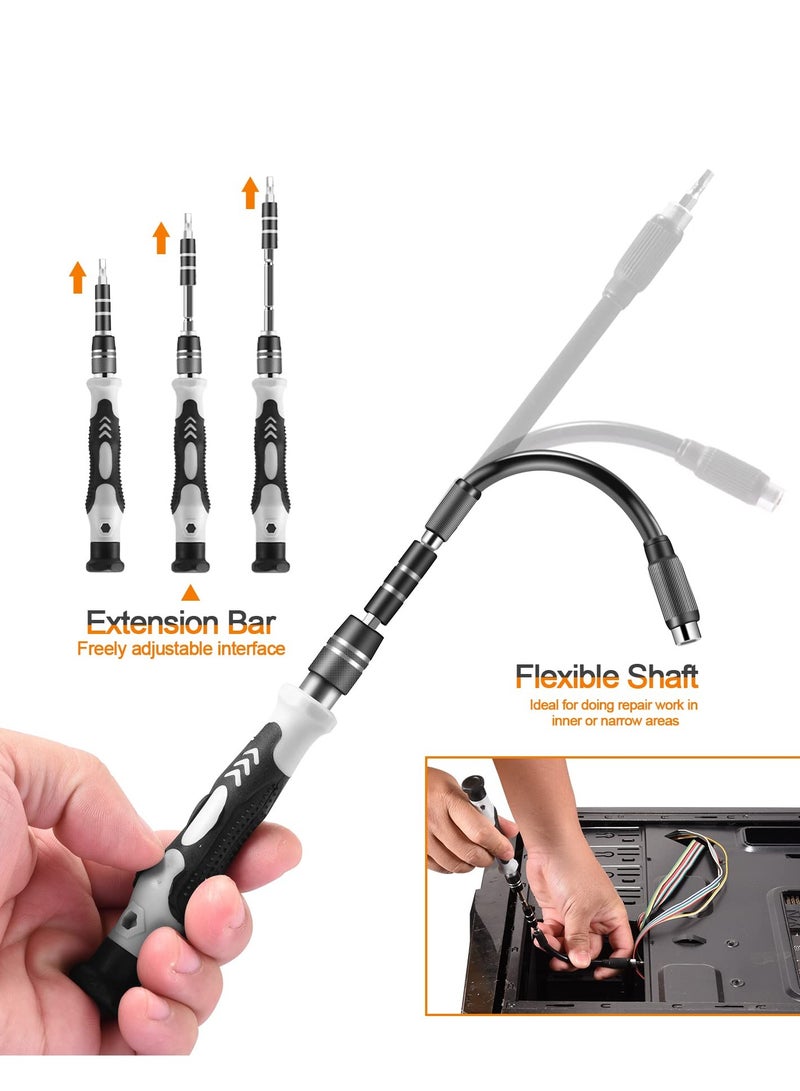 SYOSI Precision Screwdriver Set, 115 in 1 Set, Professional Repair Tool Kit with Magnetic Driver for Cellphone, Computer, Laptop, Watch, Eyeglasses, Modding and DIY Projects - Image 5