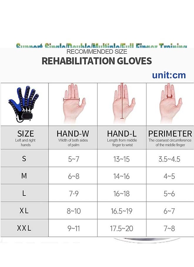 Generic - Hand Rehabilitation Robot Gloves,Finger Rehabilitation Gloves for Stroke Recovery Hand Strength Exercise and Adaptive Training Hemiplegic Finger Cerebral Palsy Equipment Relieve Hand Stiffness - Image 1