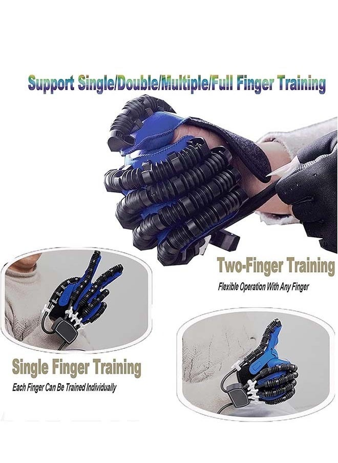 Generic Hand Rehabilitation Robot Gloves,Finger Rehabilitation Gloves for Stroke Recovery Hand Strength Exercise and Adaptive Training Hemiplegic Finger Cerebral Palsy Equipment Relieve Hand Stiffness  - Image 5