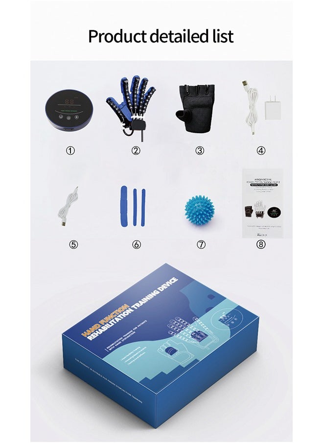 Generic - Hand Rehabilitation Robot Gloves,Finger Rehabilitation Gloves for Stroke Recovery Hand Strength Exercise and Adaptive Training Hemiplegic Finger Cerebral Palsy Equipment Relieve Hand Stiffness - Image 1