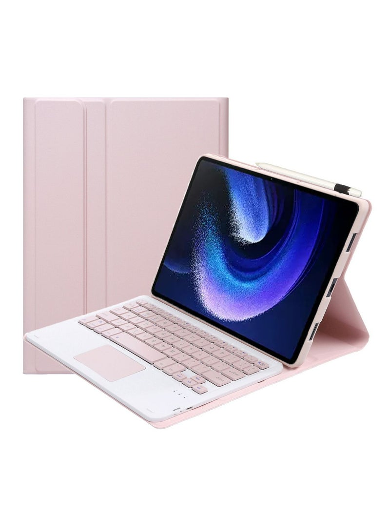 Bilingual  keyboard case and touch function compatible with Huawei T10/T10S/Honor 6/Honor 7 10.1 inch/X8 Universal, magnetic separation touchpad keyboard with pencil holder
