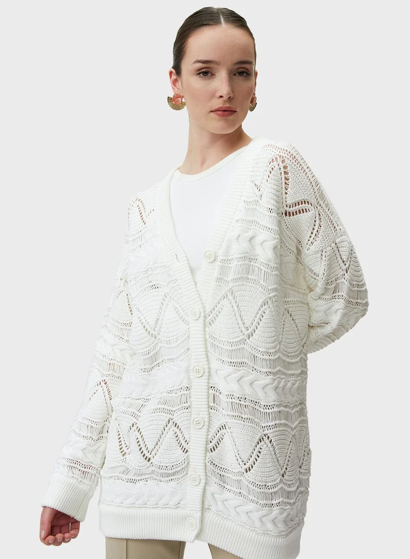 Jimmy Key V-Neck Knitted Cardigan