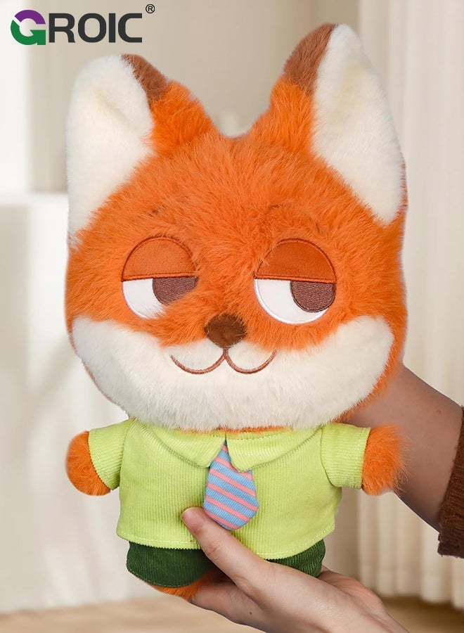 GROIC 2Pcs Plush Doll,  Nick and Judy Plush Set, 35cm Cute Stuffed Animal Keychains, Rabbit and Fox Animals Figure Toy Charm for Bag Plush Pendant Gift for Kids and Adults, Soft Cuddly Charms - Image 4