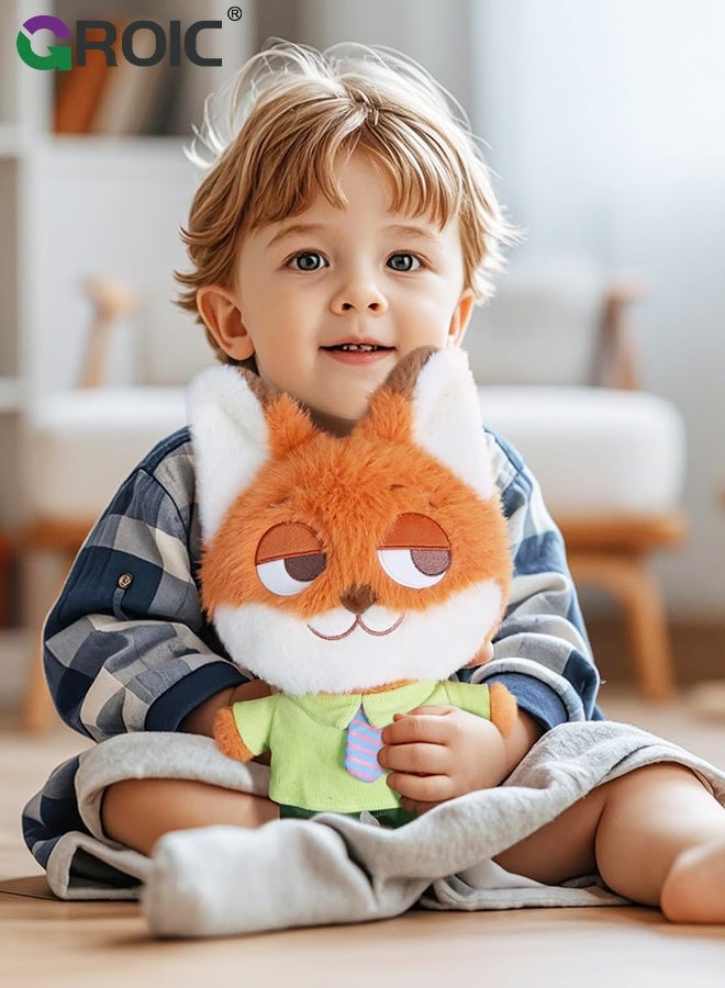 GROIC 2Pcs Plush Doll,  Nick and Judy Plush Set, 35cm Cute Stuffed Animal Keychains, Rabbit and Fox Animals Figure Toy Charm for Bag Plush Pendant Gift for Kids and Adults, Soft Cuddly Charms - Image 5