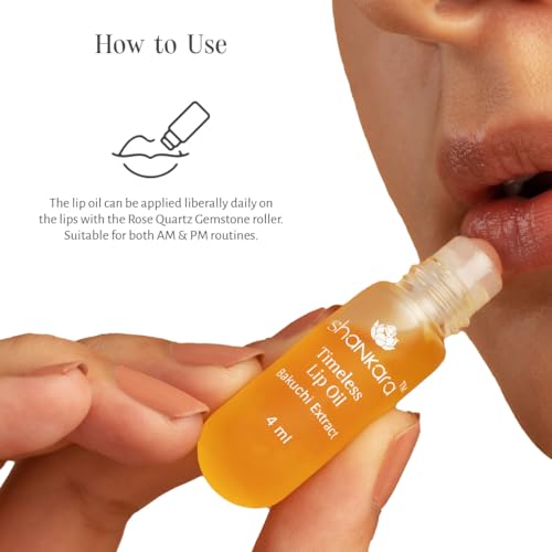 Shankara Unisex Timeless Lip Oil Roll-On for Glossy, Soft Lips with Essential Oils for Hydration, Nourishment & Healing – Travel Size, Sun Protection, No Fragrance, Brightening (4ml) - Image 4