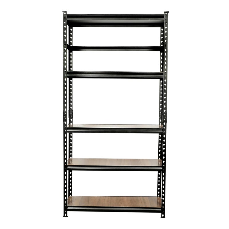 Planet 5 Tier Adjustable ShelfMultipurpose Boltless RackShelfLaminated Natural Iron Wall ShelfStorage RackTool Organiser Wooden Display ShelfHome and Kitchen Storage RackShoe Organizer Brown - Image 5