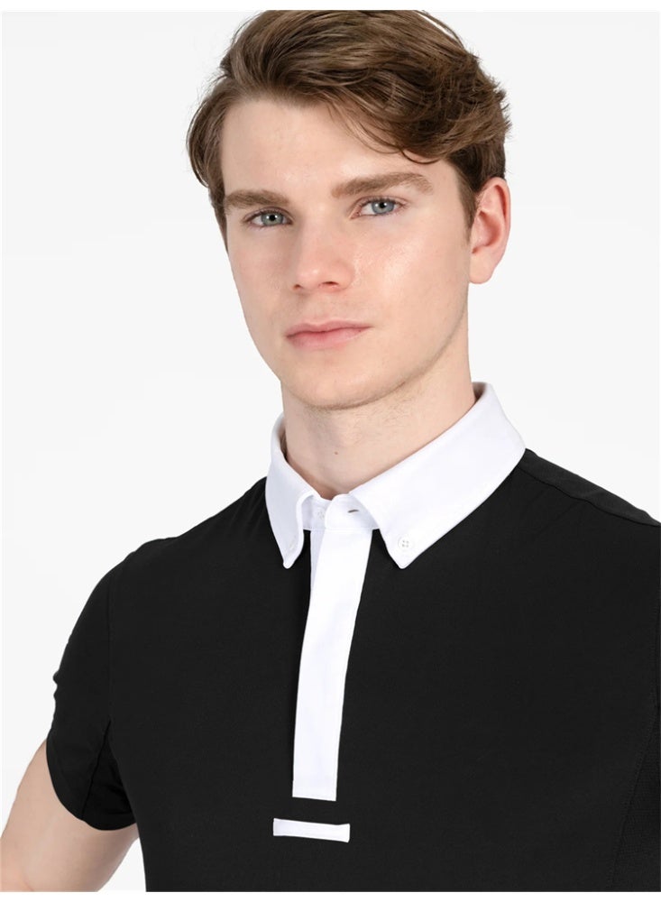 general Men Equestrian Shirts Shorts Sleeve Riding Horse Clothes - Image 3