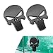 Dogary 2 PCS Car Skull Sticker Decals 3D Stereo Metal Skeleton Decorative Sticker Scratchcover Selfadhesive Exterior Badge Accessory for Most VehiclesBlack - Image 2