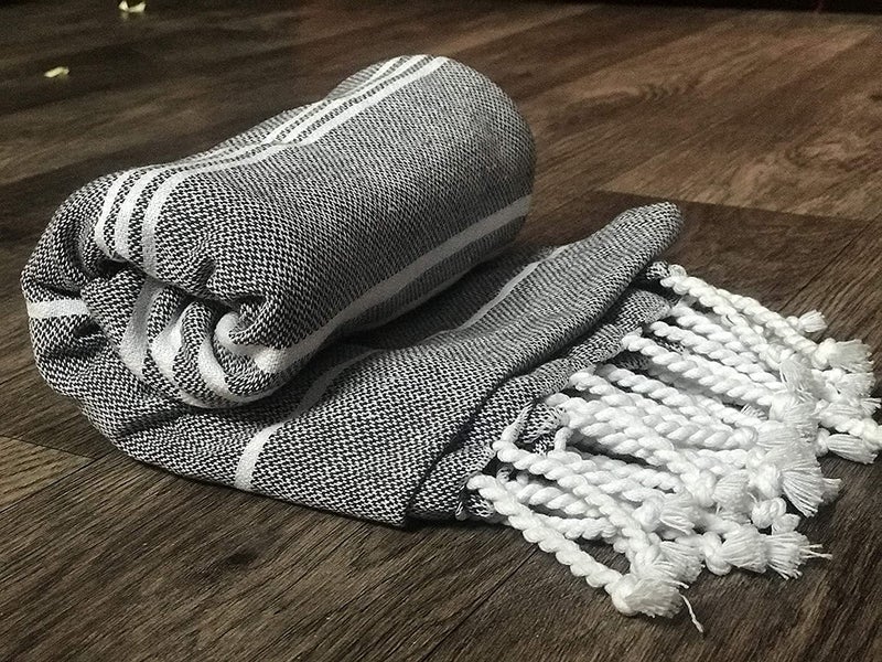 ROSSLYN Bath/Beach Towel Ultra Soft, Absorbent & Quick Dry Towel for Bath, Beach, Pool, Travel, Spa and Yoga 76x152 cm Set of 2 (Pink-Grey) - Image 3