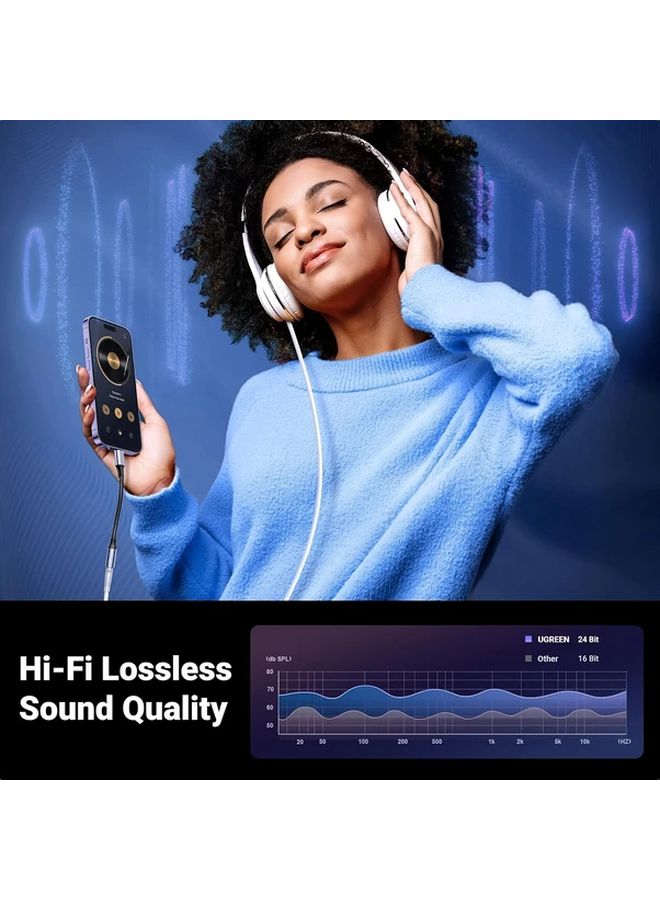 Black Lightning to 35mm Audio Aux Adapter for iPhone 12 13 14 11 XS XR 7 8 - Image 5