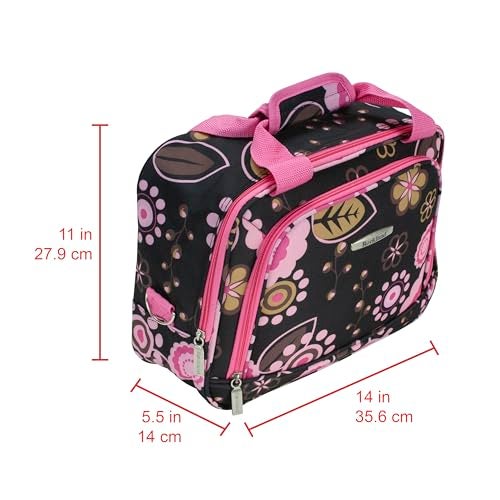 Rockland Fashion Softside Upright Luggage Set, Expandable, Pucci, 2-Piece (14/19) - Image 2