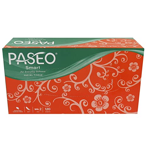Paseo Smart for Everyday Softness Travel Pack Facial Tissues 100 Pulls 2 ply 200Sheets (Pack of 8) - Image 1