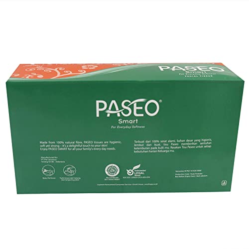 Paseo Smart for Everyday Softness Travel Pack Facial Tissues 100 Pulls 2 ply 200Sheets (Pack of 8) - Image 2