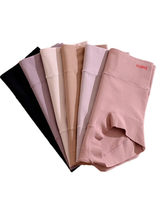 GUJIN Women'S Cotton Antibacterial High Waist Plus Size Tummy Control Lifting Shorts Breathable Seamless 3-Pack - Image 1