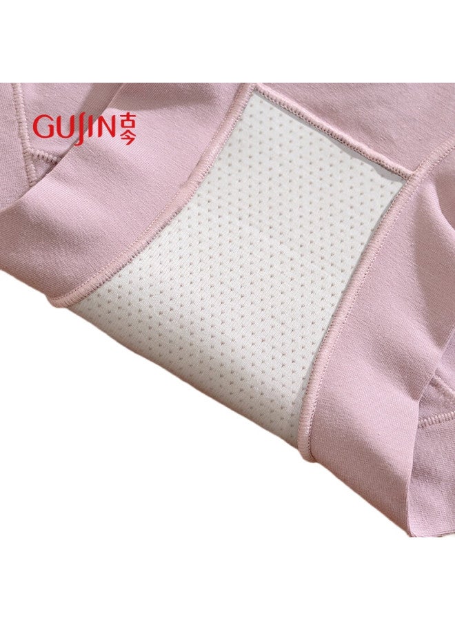 GUJIN Women'S Cotton Antibacterial High Waist Plus Size Tummy Control Lifting Shorts Breathable Seamless 3-Pack - Image 3