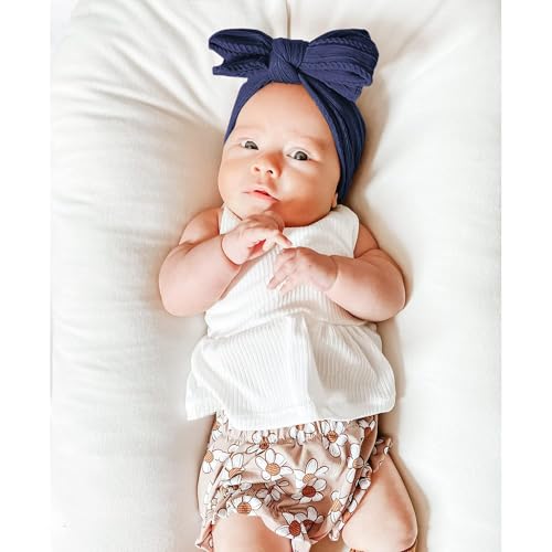 Niceye Handmade Baby Headbands Soft Stretchy Nylon Hair Bands with Bows for Newborn Infant Baby Toddler Girls - Image 5