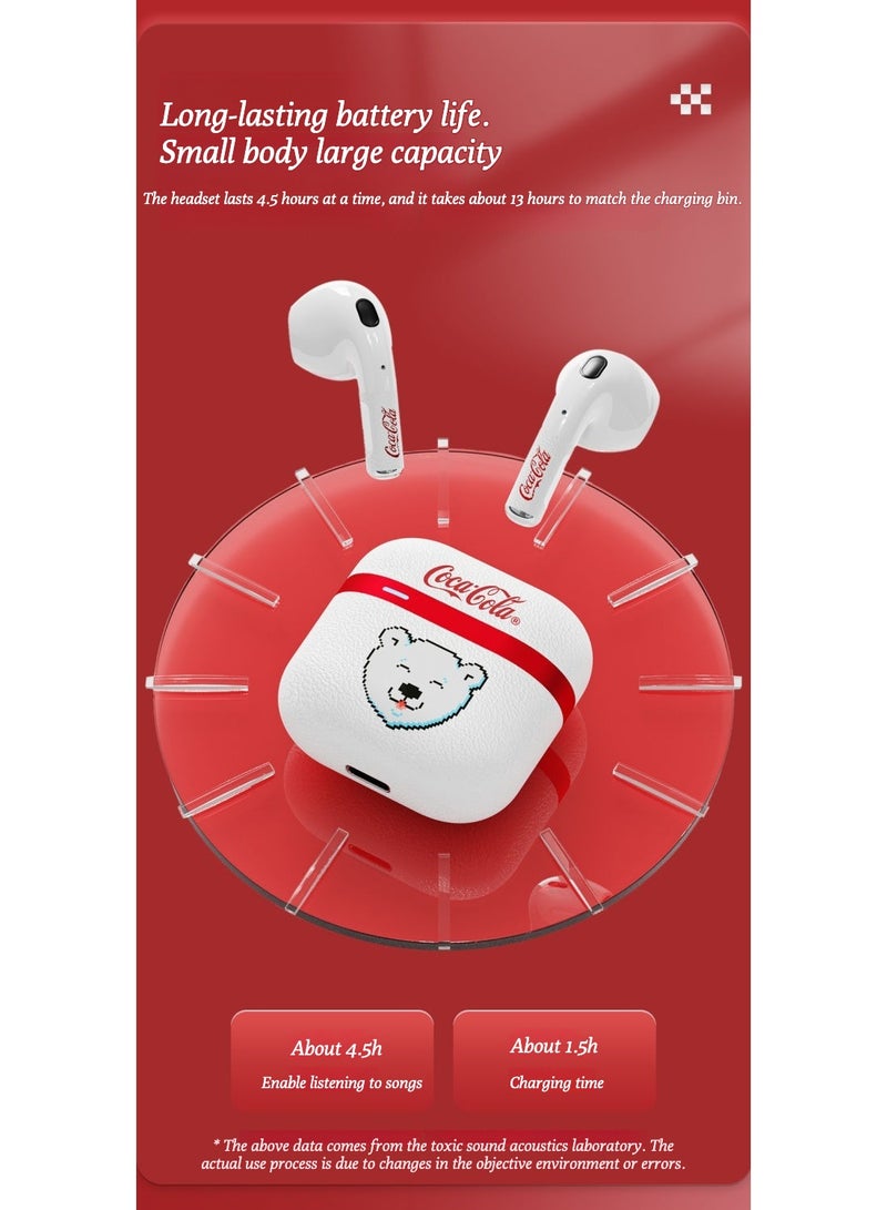كوكا كولا تي 25 دب قطبي لاسلكي سماعات رأس شبه أذن بلوتوث - Image 3