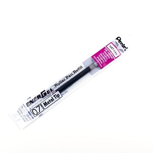 Pentel Refill Ink - For EnerGel Gel Pen, 0.7mm Metal Tip, Medium, Magenta Ink, 12 pack (LR7-V4) - Image 4