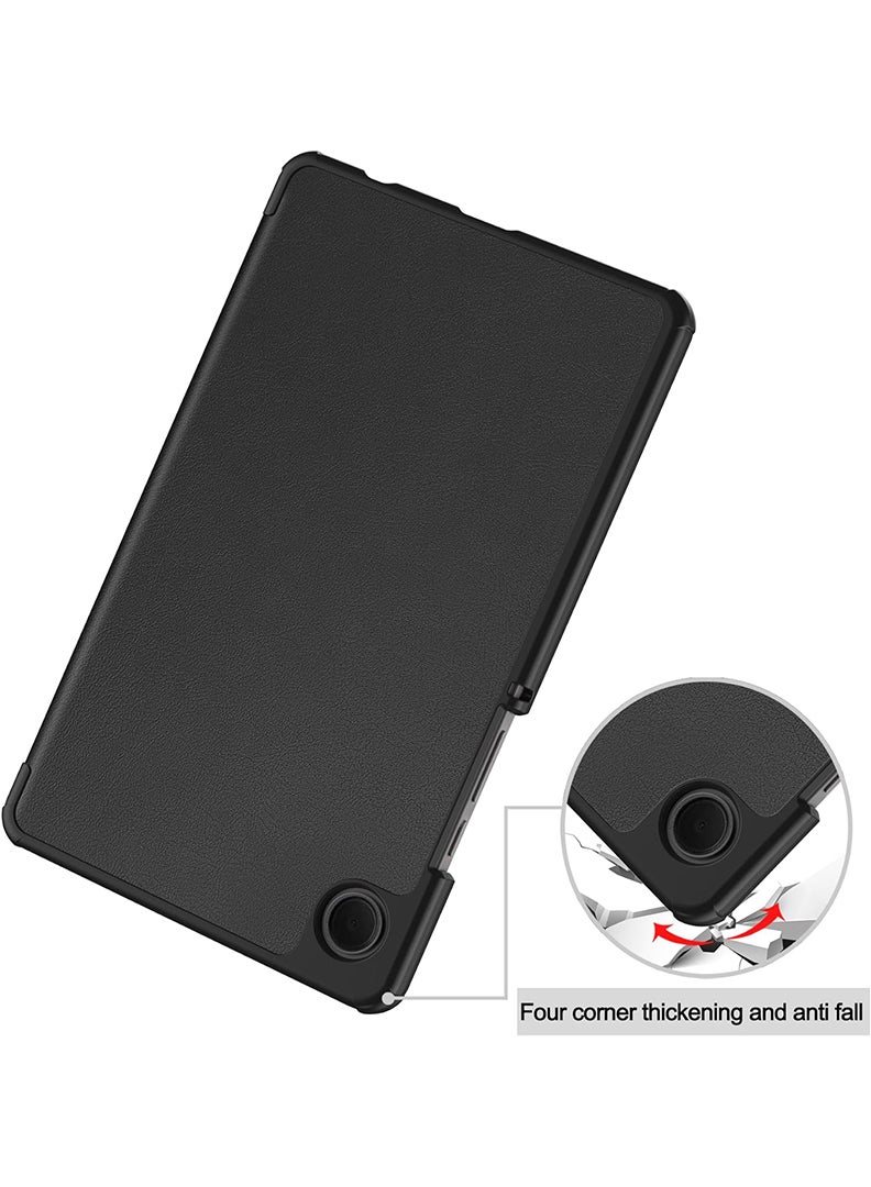 Theodor Protective Flip Case For Samsung Galaxy Tab A9 With Trifold Stand Auto Wake Sleep Shockproof Cover UAE Flag on Burj Khalifa - Image 3