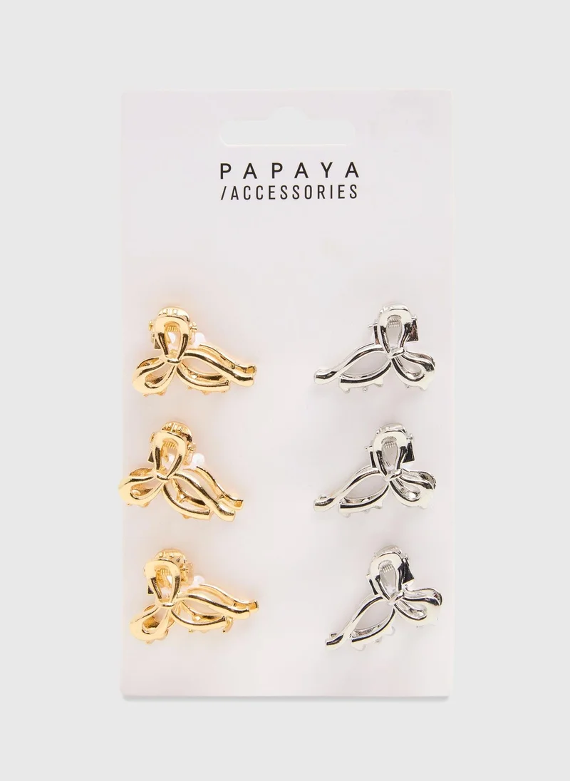 ماتلان مشابك ذهبية صغيرة