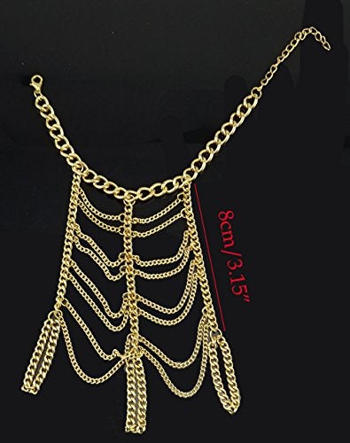 yueton 1pc Tassel Pink Copper Plated Women Hand Harness Bracelet Bangle Chain Link Finger Ring Bracelet - Image 2