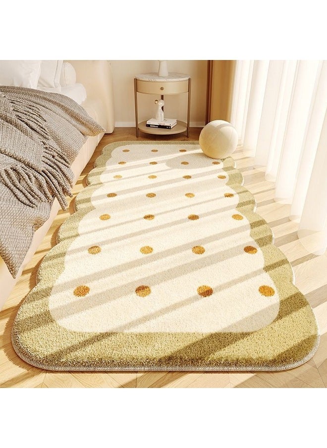 ZCM-HAPPY Irregular Petal Shaped Carpet, Super Soft, Non Slip Floor Mat for Living Room and Bedroom, Plush, Skin Friendly, Dirt Resistant Tatami Mat  - Image 1