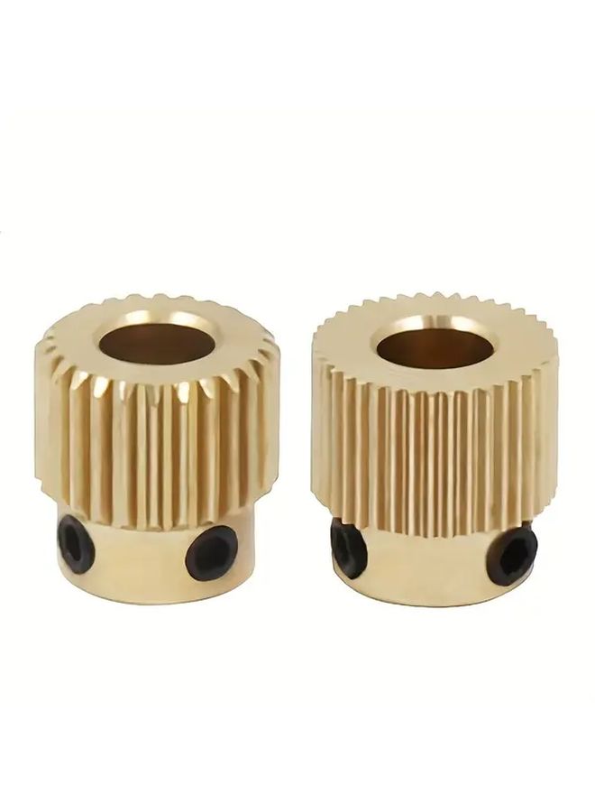 4 Pcs 26 Tooth Brass Drive Gears MK8 Extruder Feeding Wheels 3D Printer Accessories for CR10 CR10S S4 S5 Makerbot 1.75mm 3 0mm Filaments - Image 1