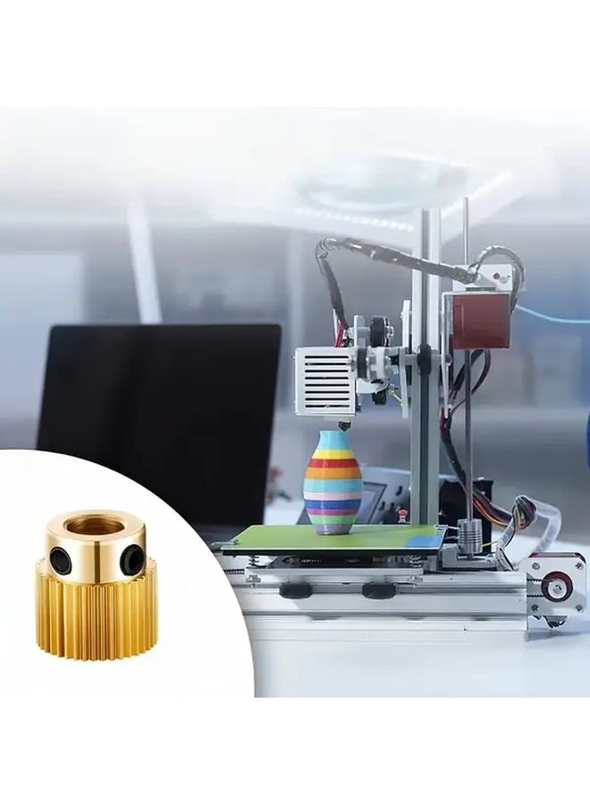 4 Pcs 26 Tooth Brass Drive Gears MK8 Extruder Feeding Wheels 3D Printer Accessories for CR10 CR10S S4 S5 Makerbot 1.75mm 3 0mm Filaments - Image 4