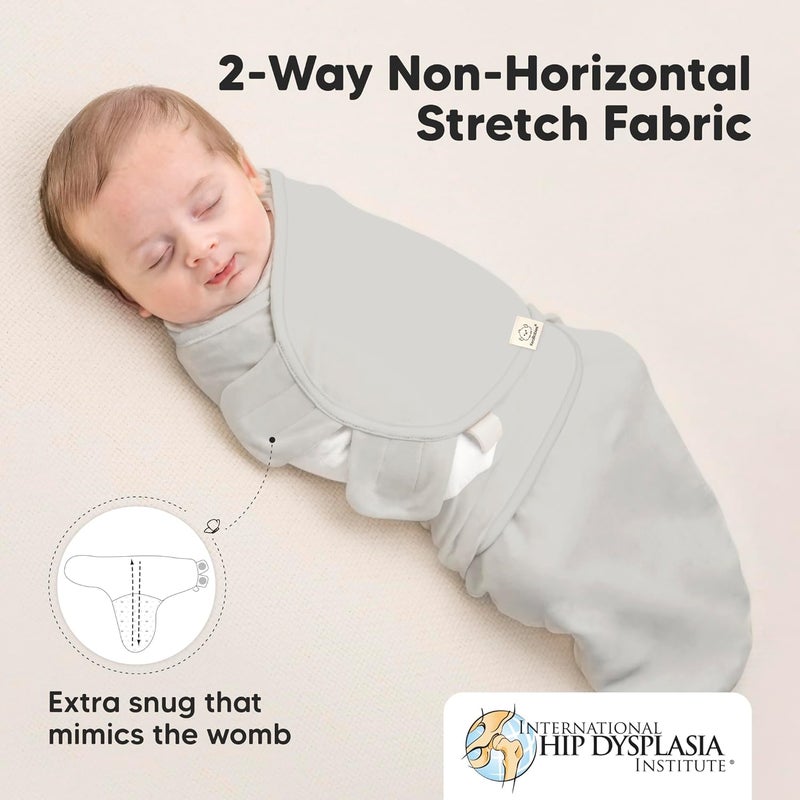 KeaBabies 3-Pack Organic Baby Swaddle Sleep Sacks - Newborn Swaddle Sack, Ergonomic Baby Swaddles 0-6 Months, Swaddles for Newborns, Baby Sleep Sack, Baby Swaddle Blanket Wrap, Baby Essentials (Sage Large) - Image 5