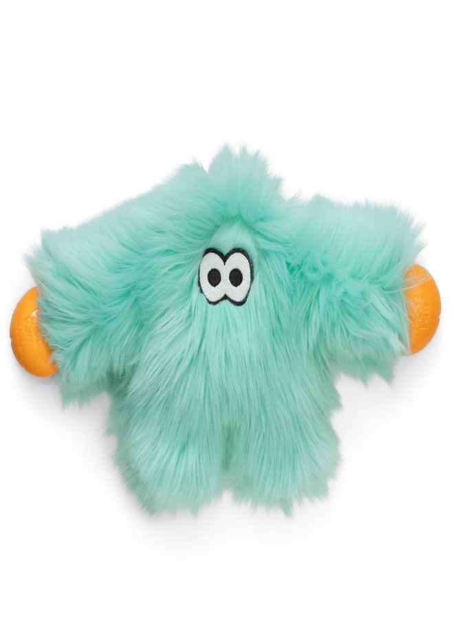 ويست باو لعبة الكلاب القطيفة المتينة من ويست باو راوديز هيلجا، ذات درزات معززة، مصنوعة من قماش هاردي تكس المقاوم للمضغ، ومزودة بصافرة تفاعلية للعب آمن داخل المنزل وخارجه - لون أخضر بحري - Image 1