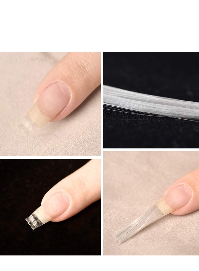 DIY Fiberglass Nail Extension Kit, 400cm Adjustable False Nail Fibers for Salon and Home Use, Perfect for Nail Art - Image 4