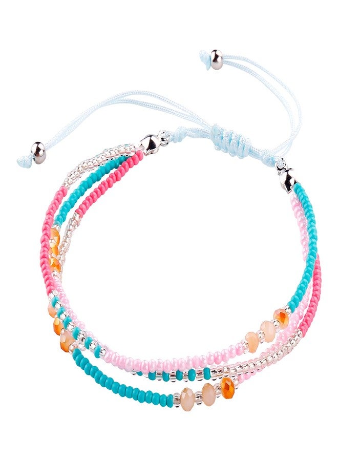 سمر لوف خلخال بوهيمي مطرز للنساء، خلخال شاطئي فريد وملون، مصنوع يدويًا من قبل SUMMER LOVE (اللون رقم 2) - Image 1